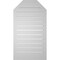 Ekena Millwork Octagonal Top Surface Mount PVC Gable Vent w/ 2"W x 1-1/2"P Brickmould Frame, 20"W x 36"H GVPOT20X3602SF - alternate 3